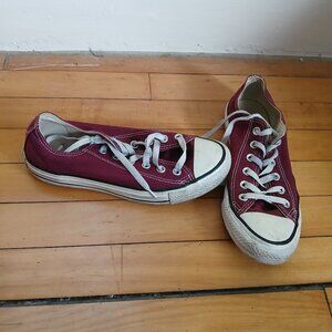 Maroon Converse Sneakers